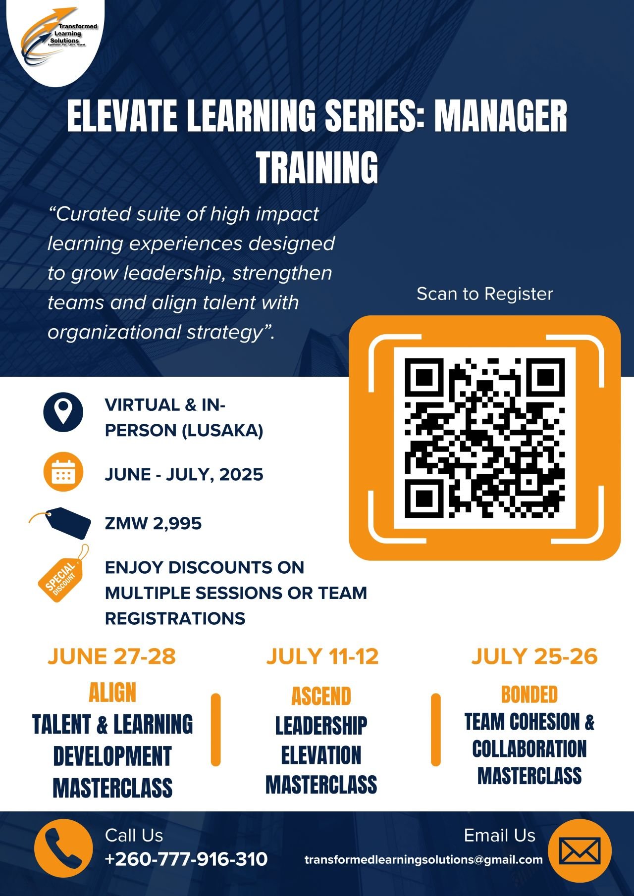 ELEVATE LEARNING SERIES - MANAGER TRAINING